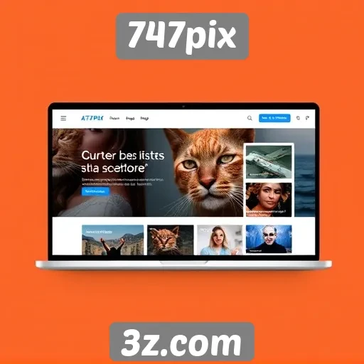 Avaliação da interface do site 747pix