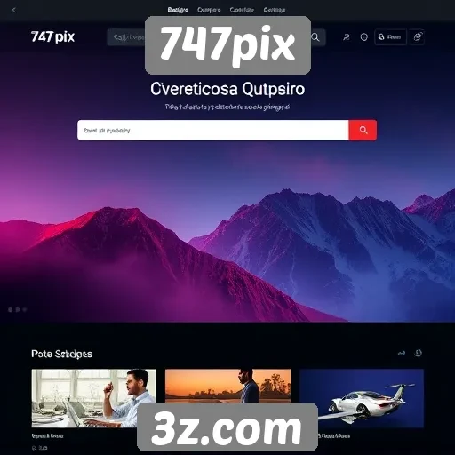 Mudanças recentes no design do site 747pix