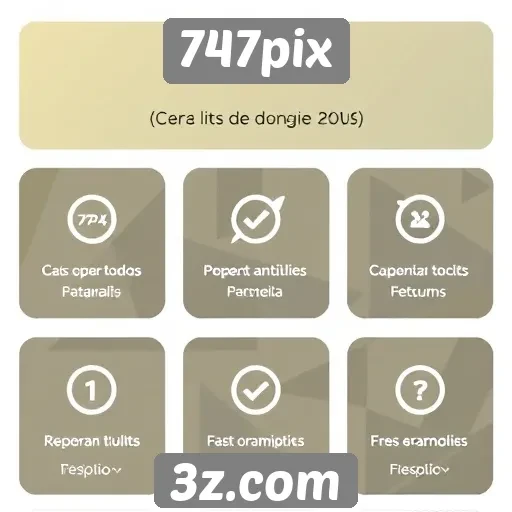 Benefícios de se registrar no 747pix